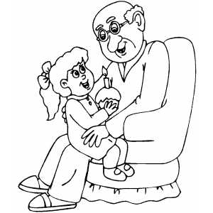 300x300 Grandpa Birthday Coloring Page