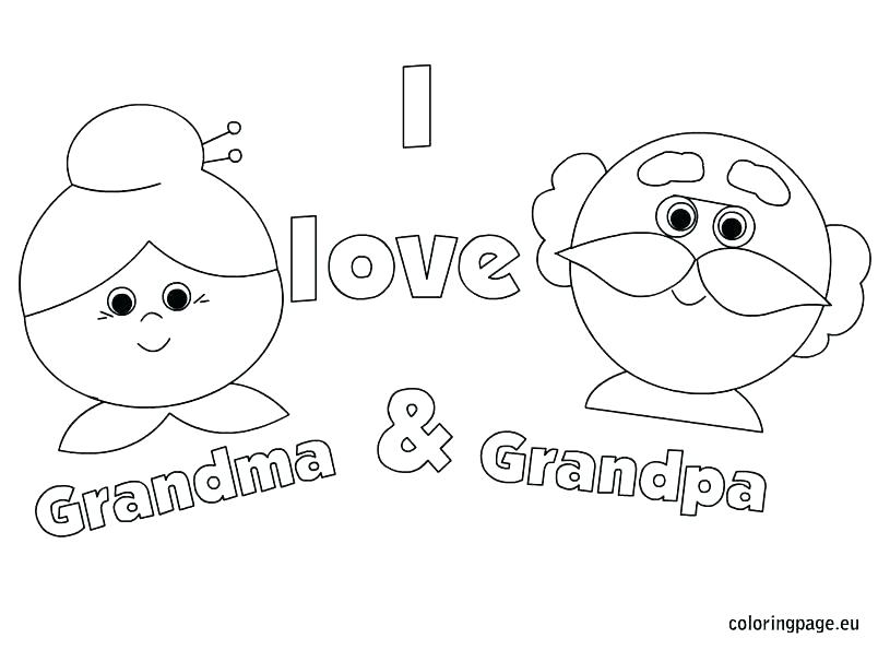 Grandparents Coloring Pages