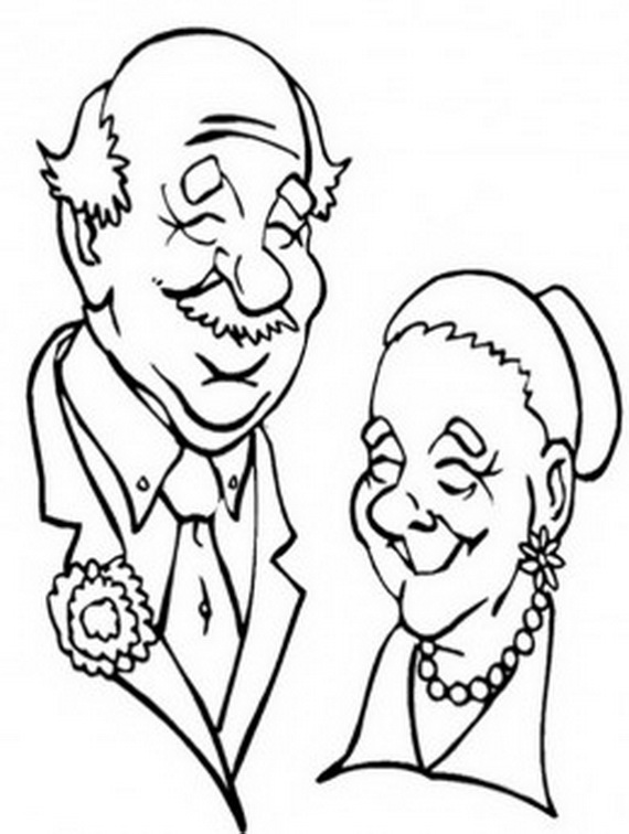 570x756 Grandparents Coloring Pages Free Grandparent Coloring Pages (5