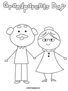 236x318 Grandparents Day Coloring Page