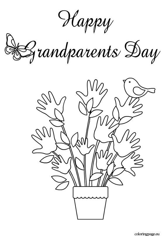 575x822 Happy Grandparents Day Coloring Page Grandparents Day