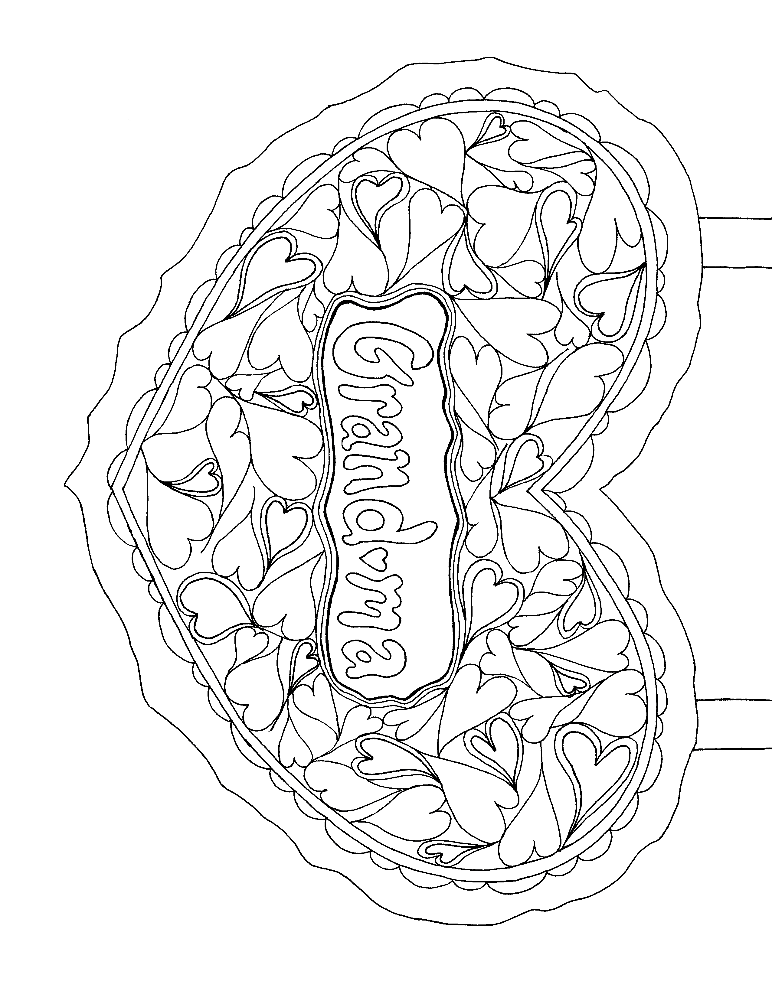 Happy Grandparents Day Coloring Pages 2552x3320 Happy Grandparents Day Coloring Pages