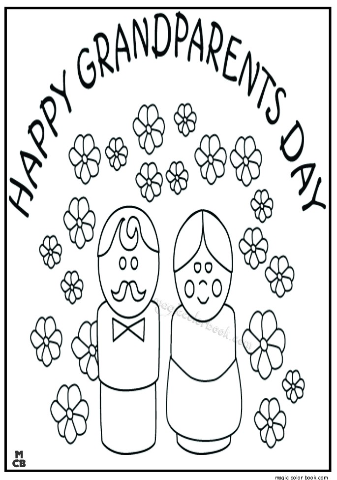 Happy Grandparents Day Coloring Pages Free 685x975 Happy Grandparents Day Coloring Pages Free