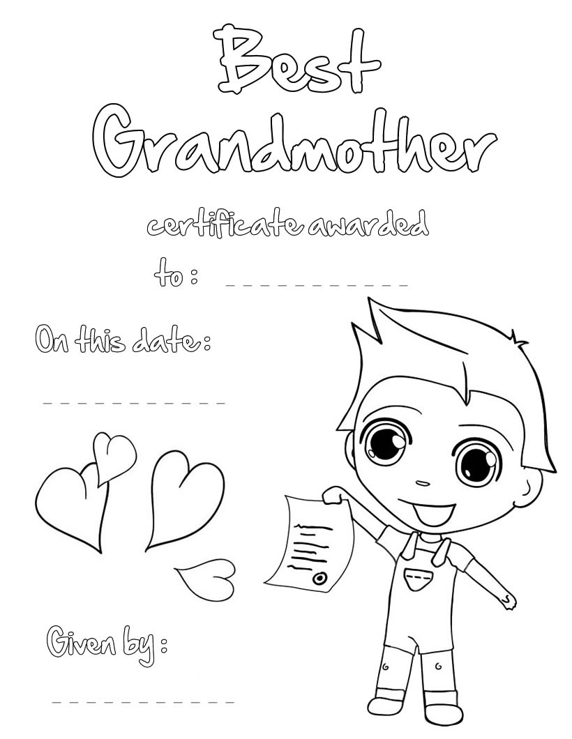 Grandparents Day Coloring Pages 820x1060 Grandparents Day Coloring Pages