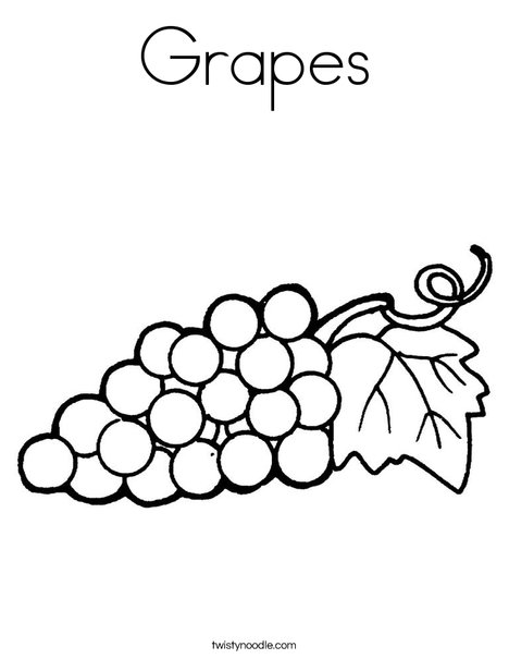 Grapes Coloring Page 468x605 Grapes Coloring Page