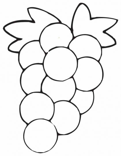 In Grapes Coloring Page 420x542 In Grapes Coloring Page