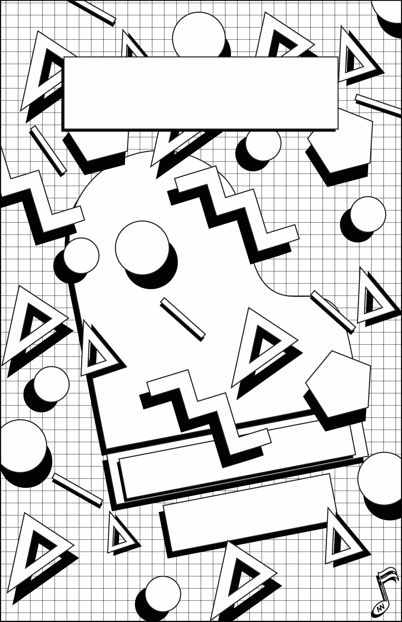 1650x2550 80s Retro Piano Coloring Page 88 Piano Keys