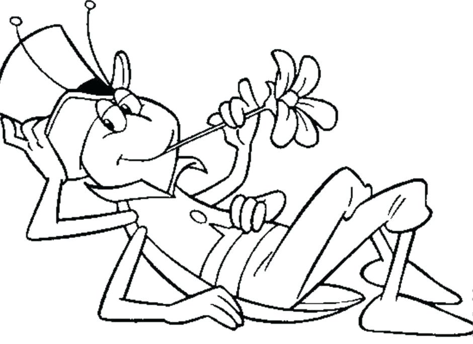 940x684 Coloring Pages For Girls Cute Grasshopper Page Picture Ant Pencil
