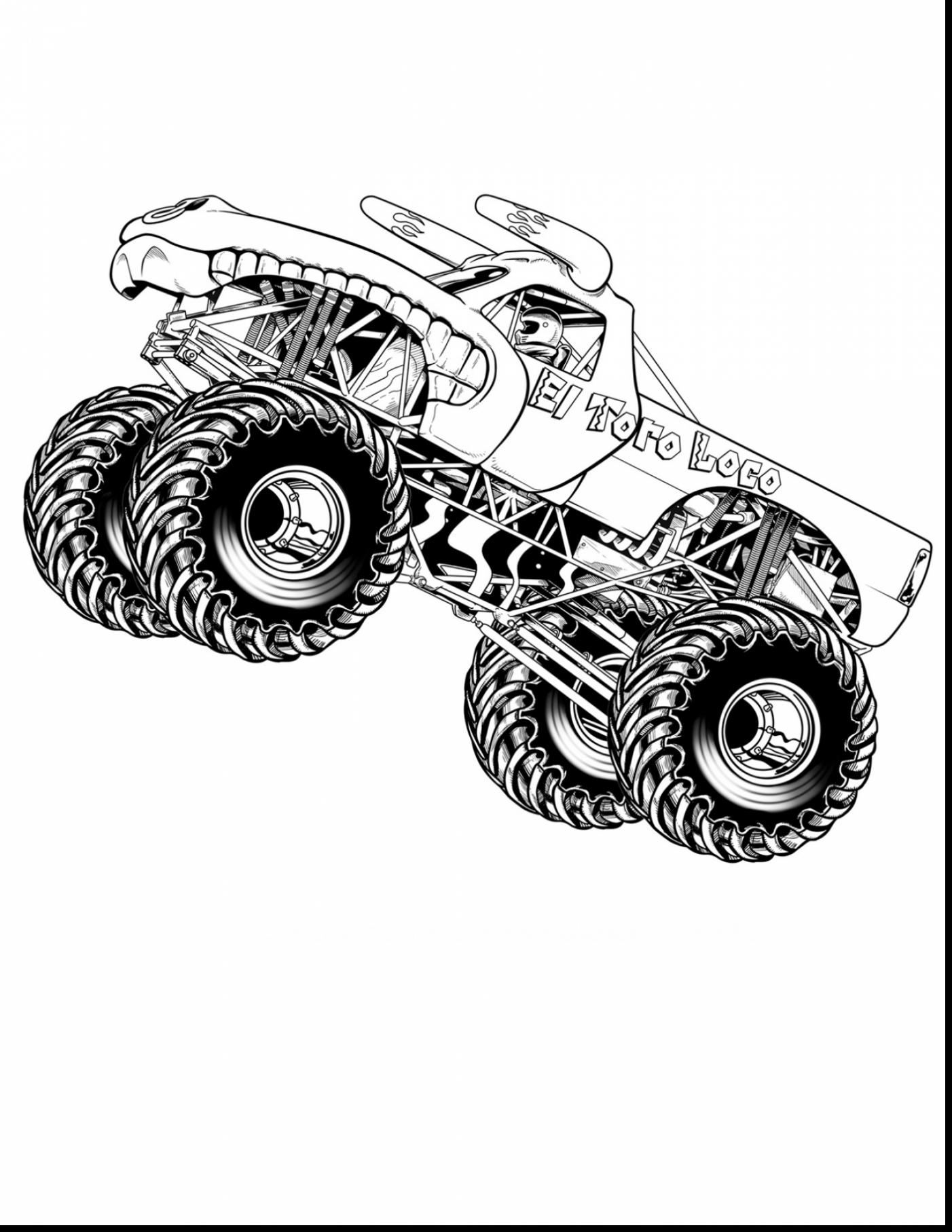 1402x1815 Monster Jam Coloring Pages To Print Grave Digger Truck Womanmate