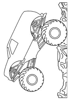 Grave Digger Monster Truck Coloring Pages at GetColorings.com | Free ...