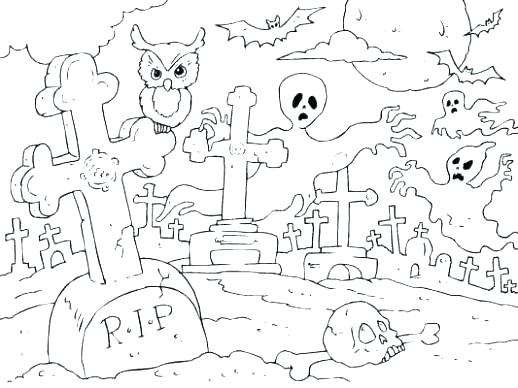 Halloween Scary Coloring Pages Amazing Coloring Pages Coloring 518x388 Halloween Scary Coloring Pages Amazing Coloring Pages Coloring