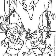 Phantoms And Graveyard Coloring Pages 220x220 Phantoms And Graveyard Coloring Pages