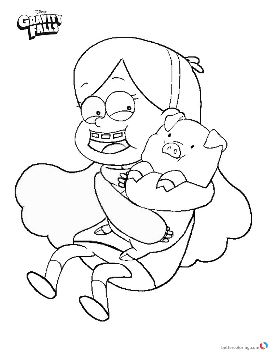 Gravity Falls Coloring Pages Mabel And Waddles Dipper Pines 912x1200 Gravity Falls Coloring Pages Mabel And Waddles Dipper Pines