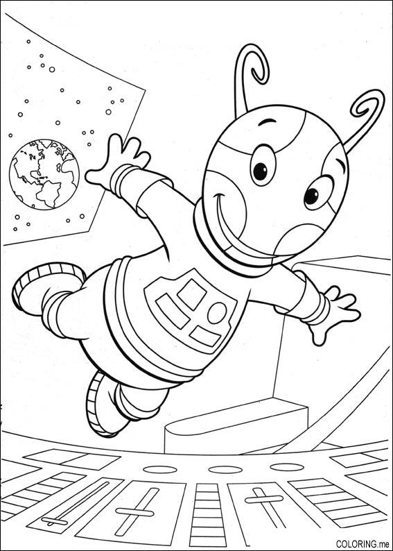 Coloring Page The Backyardigans Extraterrestrial Gravity 567x794 Coloring Page The Backyardigans Extraterrestrial Gravity