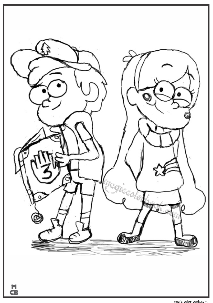 685x975 Gravity Falls Coloring Pages 35