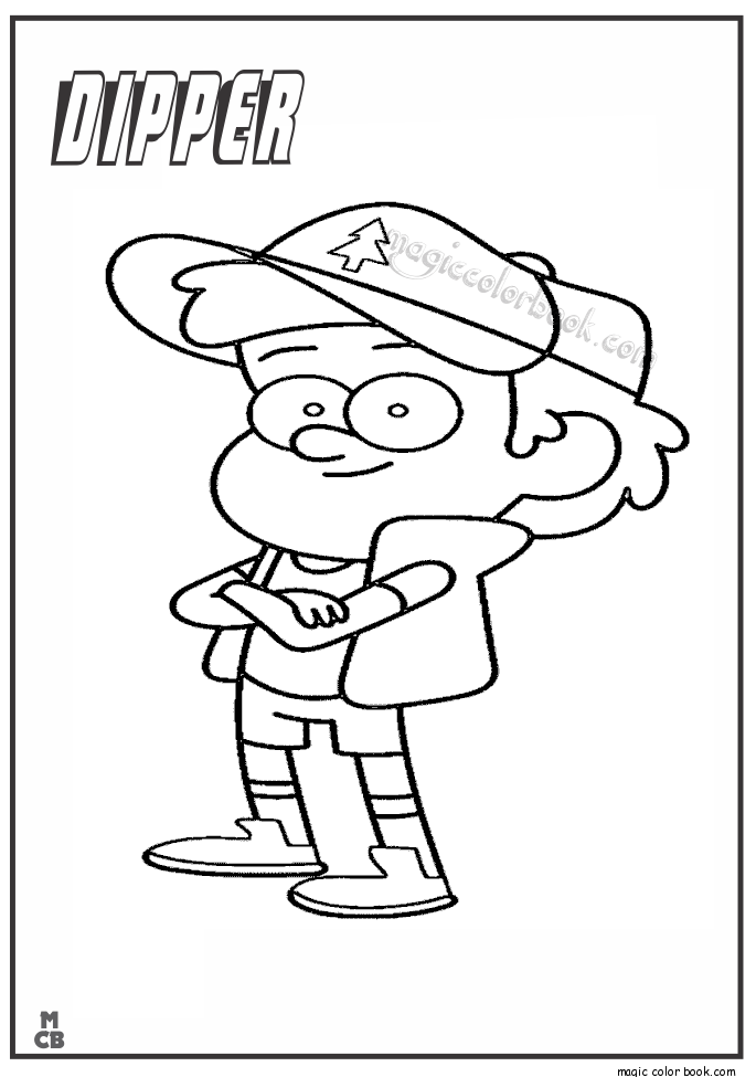 685x975 Gravity Falls Coloring Pages 011
