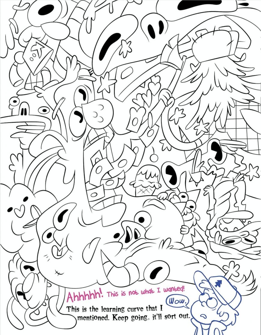 869x1113 Gravity Falls Coloring Pages Picture High Resolution Bill Cipher