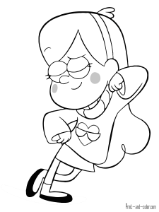 225x300 Gravity Falls Coloring Pages Print And Disney