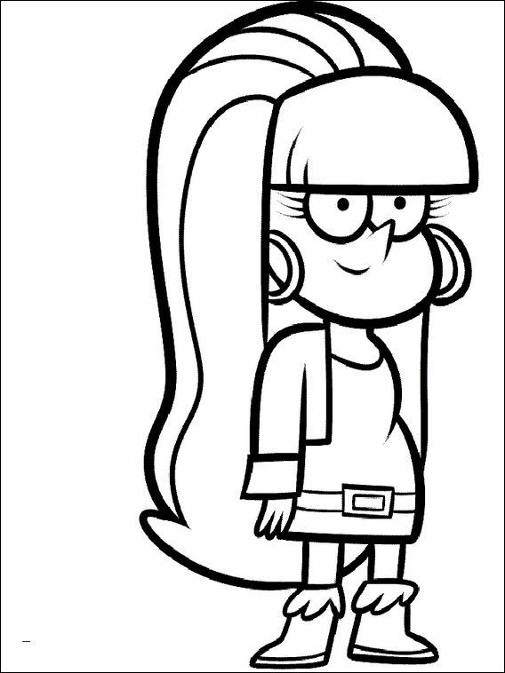 568x758 Gravity Falls Coloring Pages 13 Felicity Gravity
