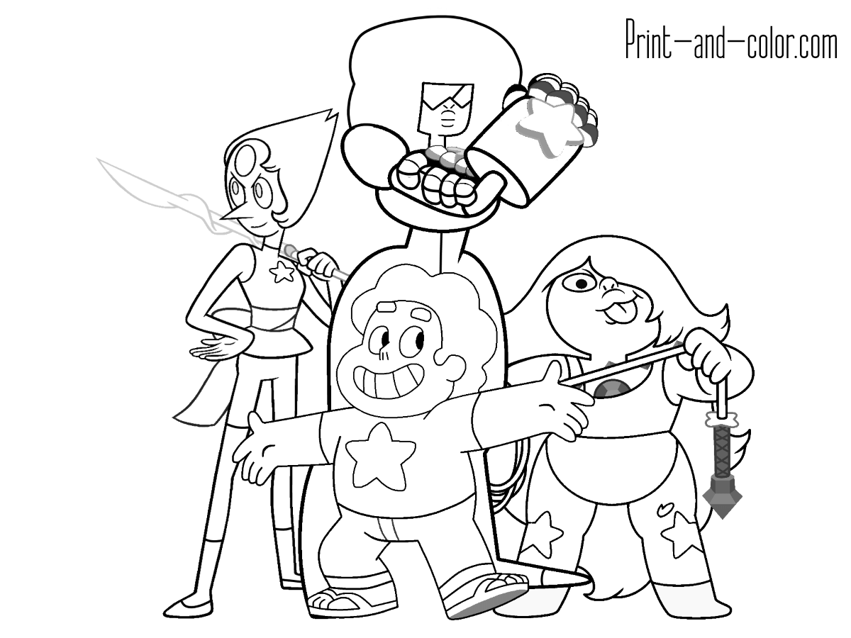 Steven Universe Coloring Pages Print 1200x900 Steven Universe Coloring Pages Print