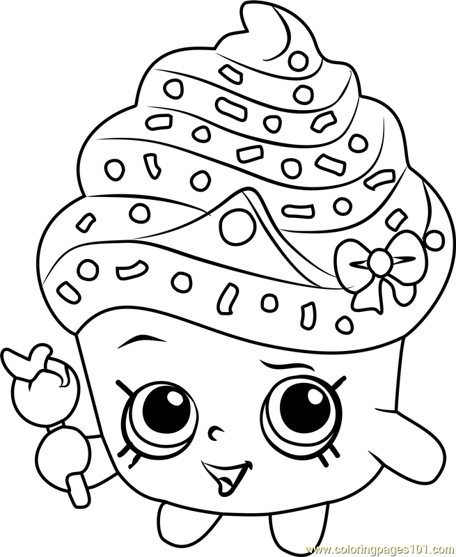 Cupcake Queen Shopkins Coloring Page 655x800 Cupcake Queen Shopkins Coloring Page