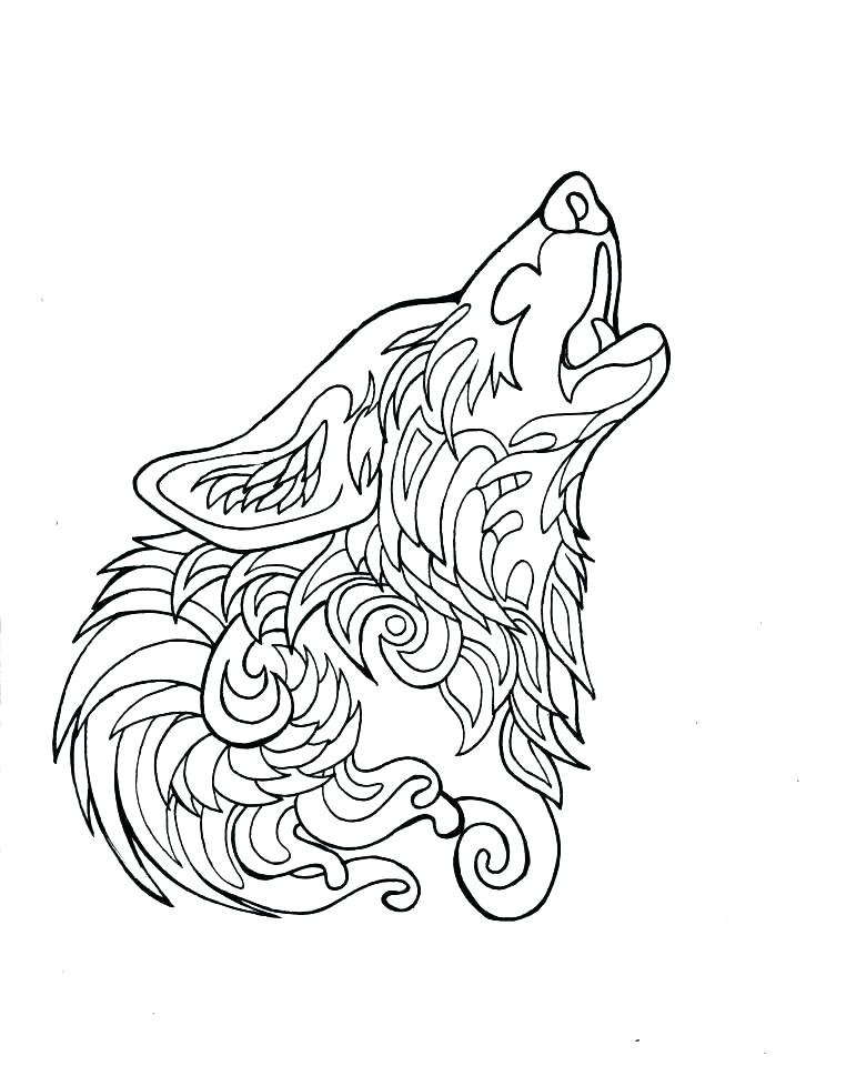 Gray Wolf Coloring Page at GetColorings.com | Free printable colorings ...