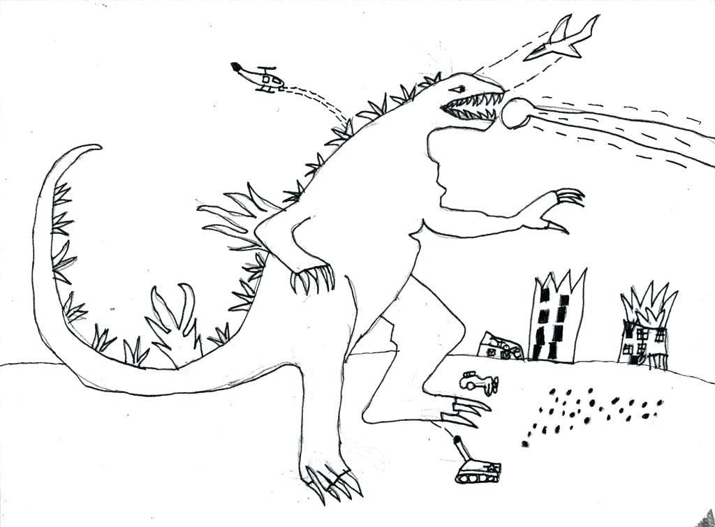 1024x755 Godzilla Coloring Pages Coloring Pages Coloring Page Great