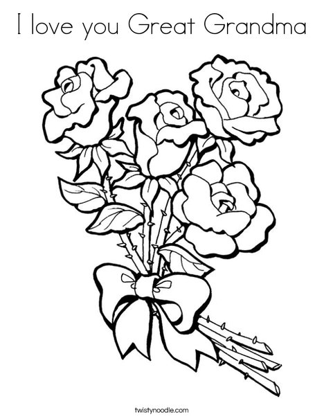 468x605 I Love You Great Grandma Coloring Page