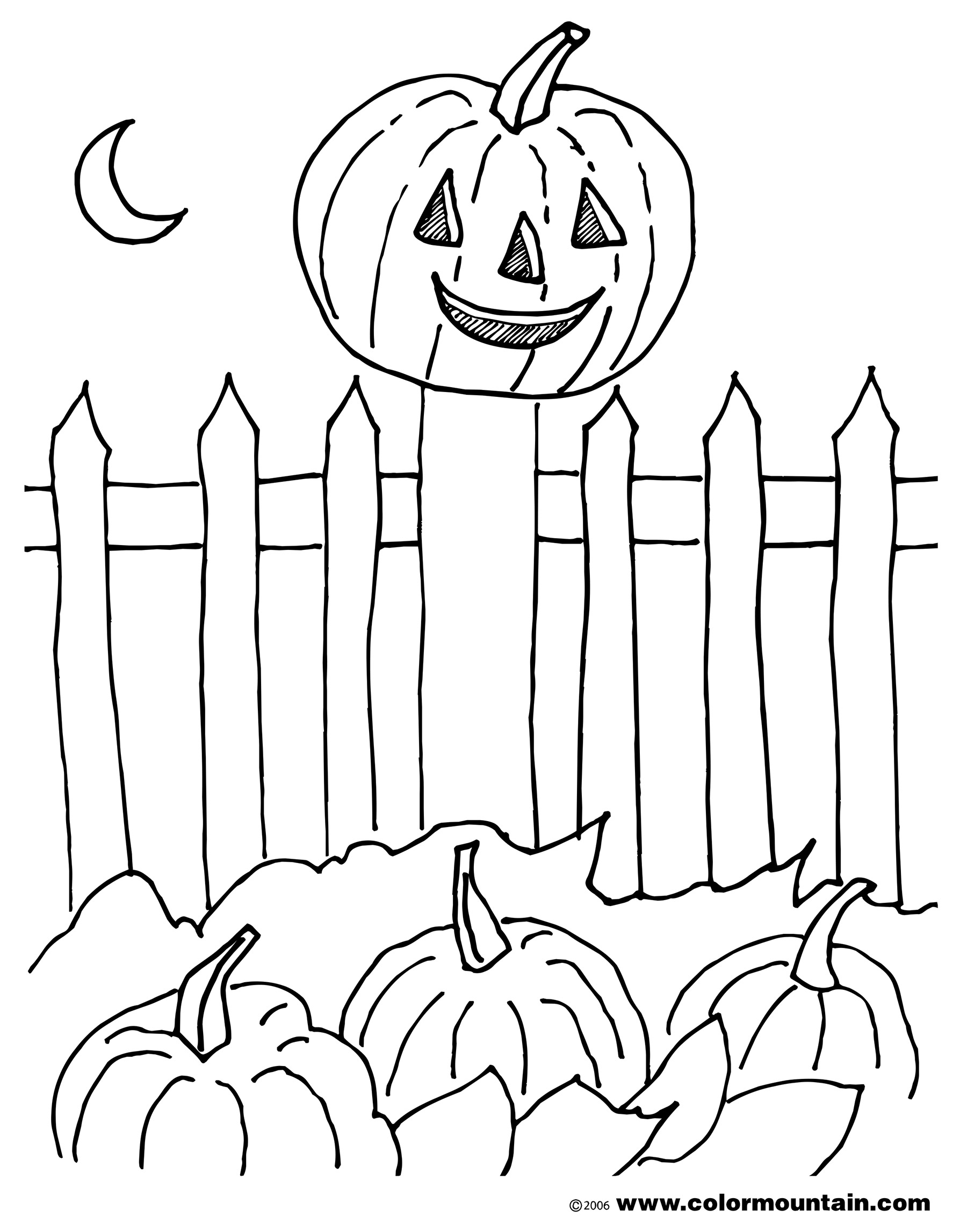 1800x2294 Great Pumpkin Coloring Page