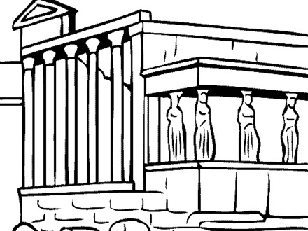 Greek Architecture Coloring Pages at GetColorings.com | Free printable ...