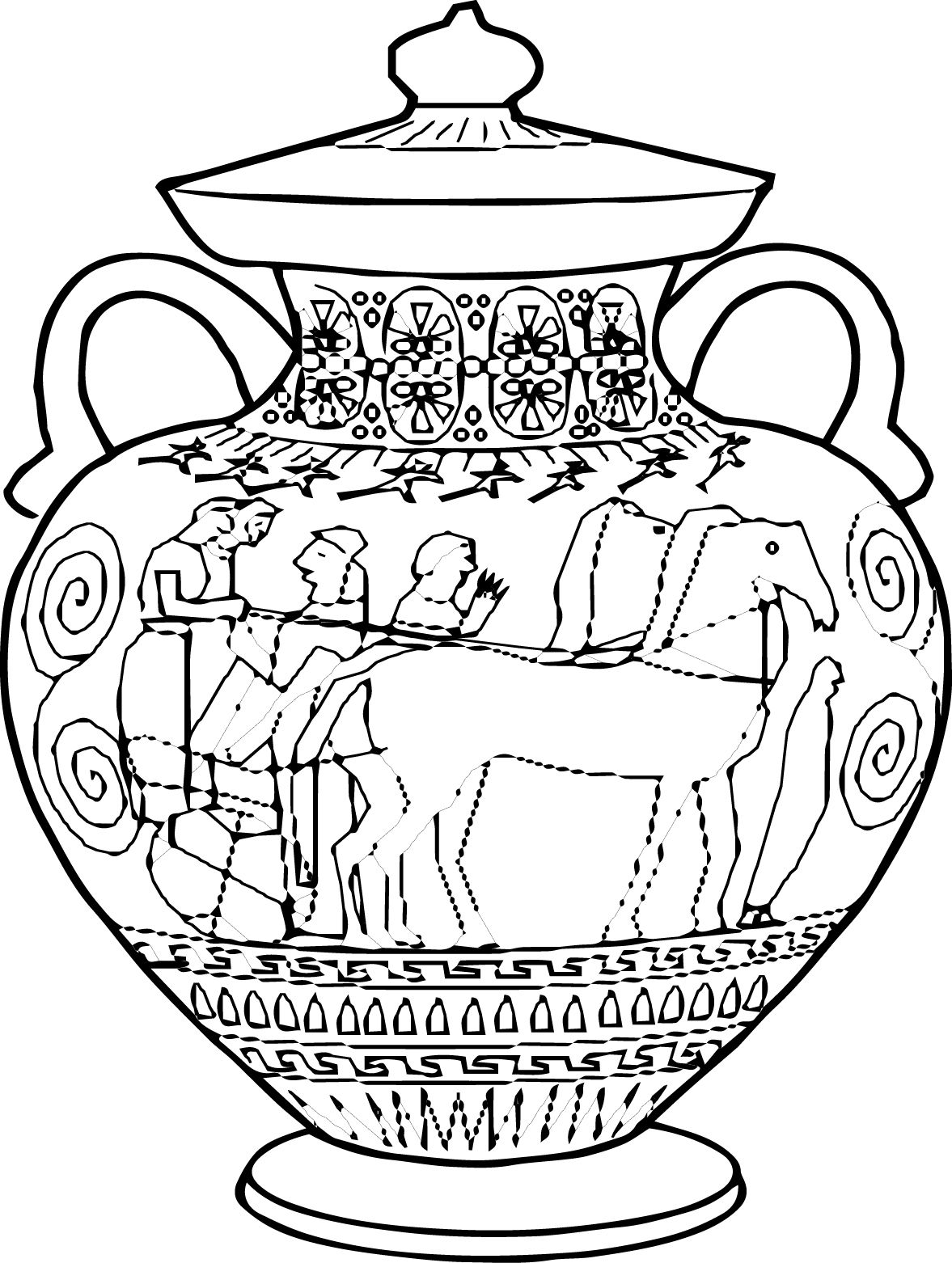 1177x1562 Amphora Ancient Greece Coloring Pages.jpg Laminas