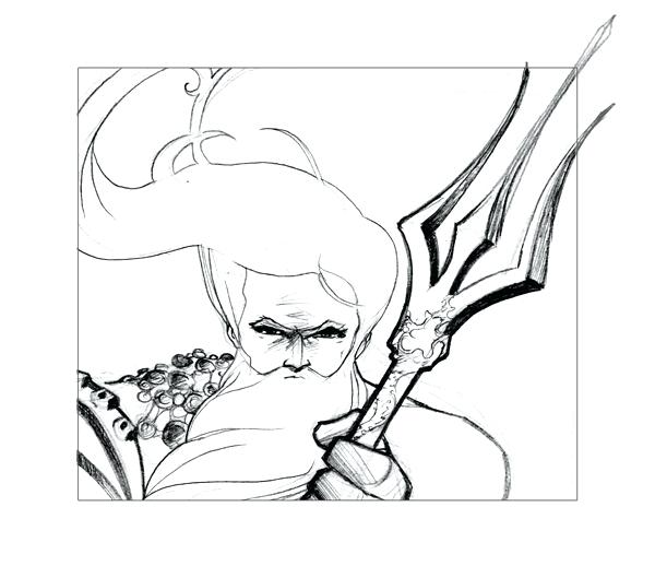 600x518 Poseidon Coloring Pages Coloring Page Mythology Gods And Goddesses