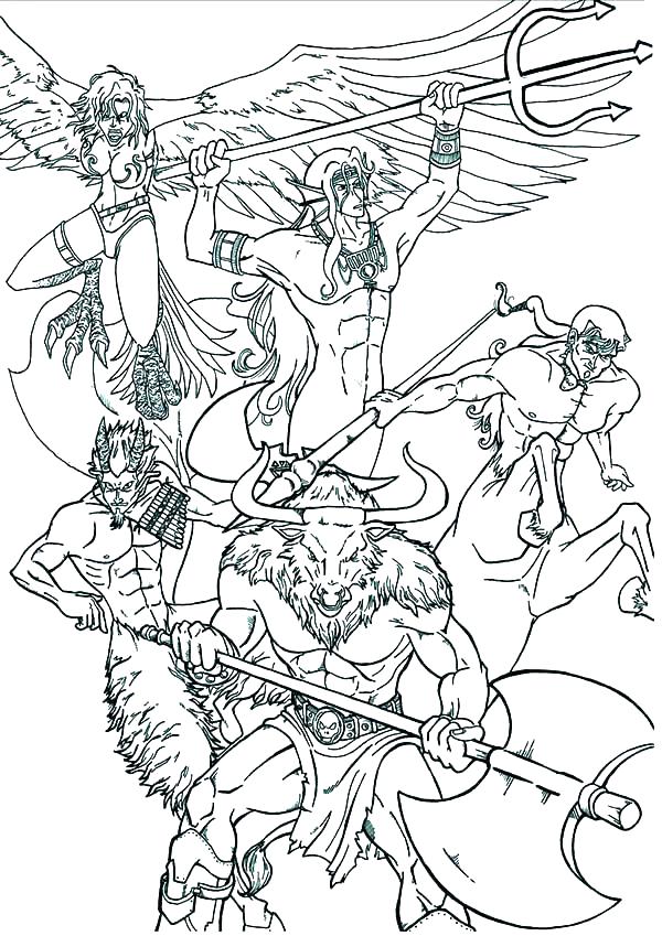 600x849 Mythology Coloring Pages Mythology Coloring Pages Mythology
