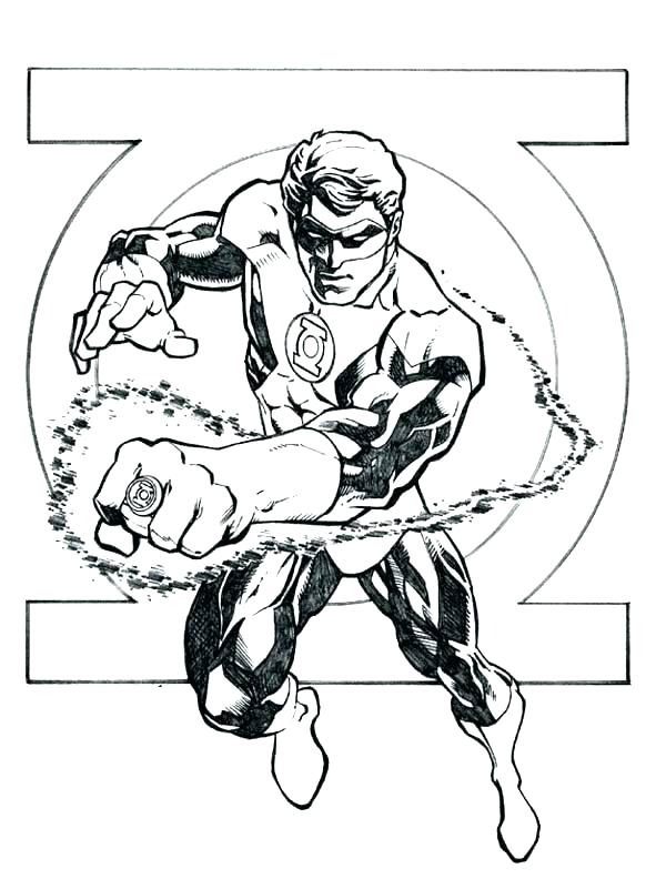 600x792 Green Lantern 2 Coloring Pages Kids Coloring Coloring Page