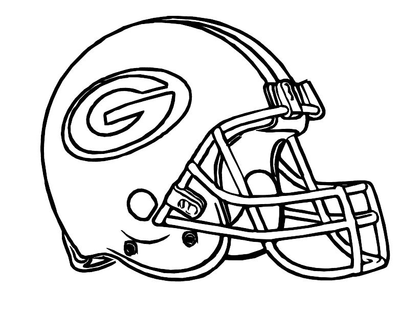 Football Helmet Green Bay Packers Coloring Pages Packers 780x612 Football Helmet Green Bay Packers Coloring Pages Packers