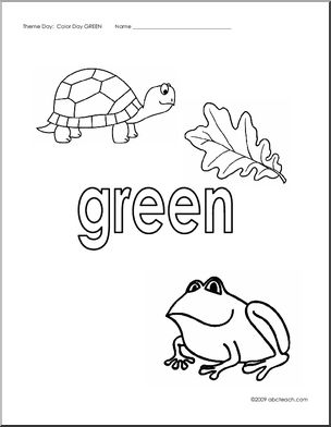 304x392 Coloring Pages Green Abcteach