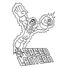 230x230 Top 10 Green Lantern Coloring Pages For Toddlers