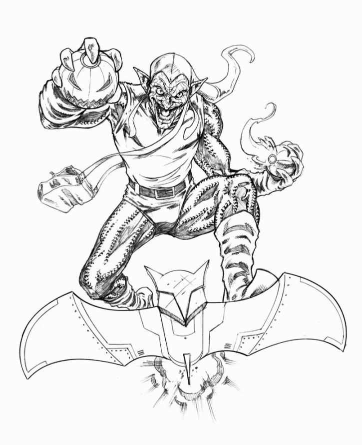 Green Goblin Coloring Pages Coloring Pages 725x890 Green Goblin Coloring Pages Coloring Pages