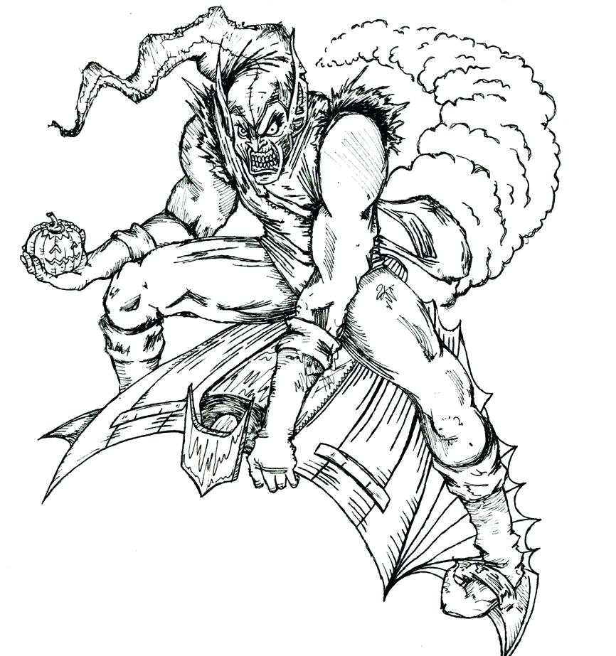 Coloring Page ~ Green Goblin Coloring Pages Spiderman Vs Green 866x923 Coloring Page ~ Green Goblin Coloring Pages Spiderman Vs Green