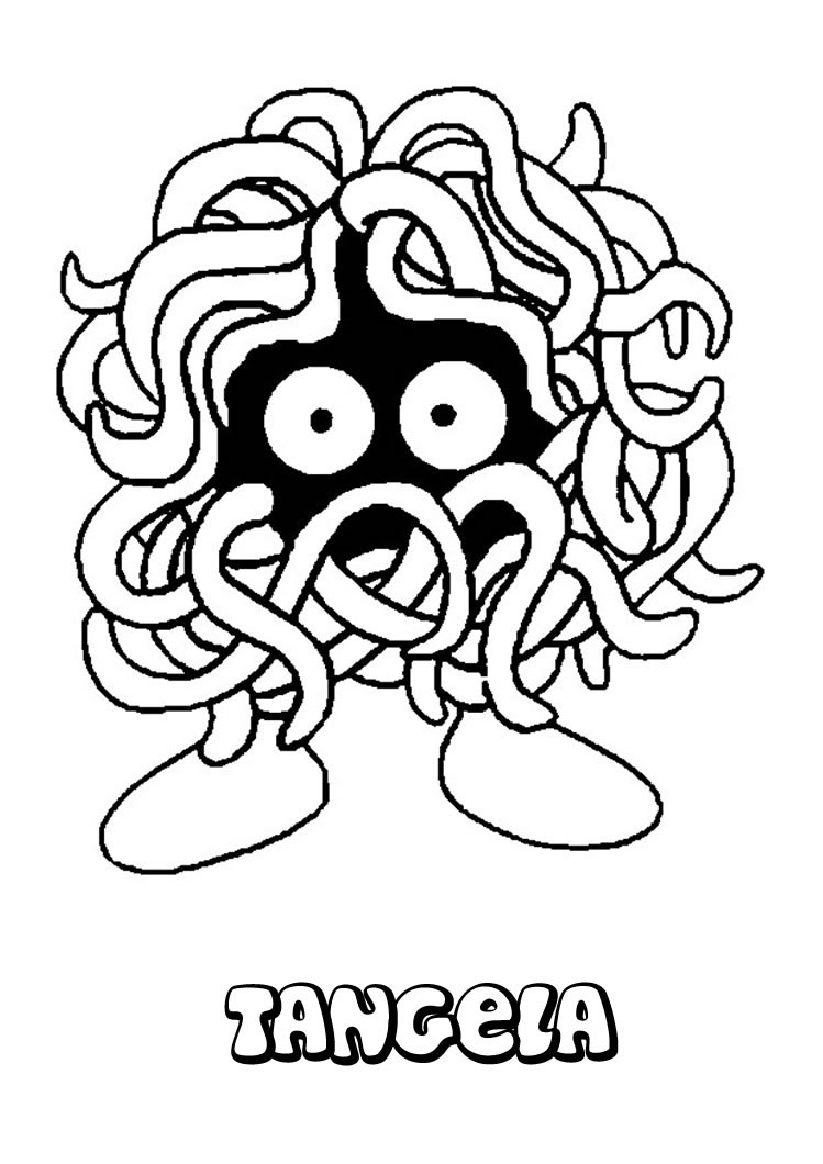 749x1060 Go Green And Color Online This Tangela Pokemon Coloring Page. You