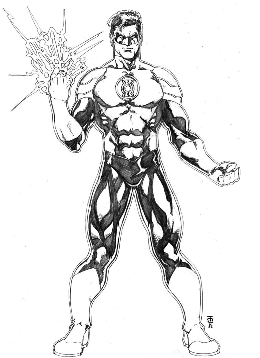 900x1238 Green Lantern Coloring Pages Coloringsuite Com Inside