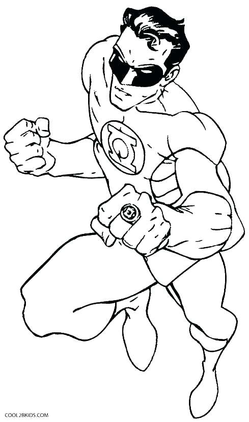 489x828 Printable Green Lantern Coloring Pages For Kids Green Lantern 2