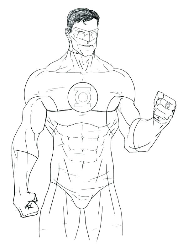 600x787 Green Arrow Coloring Pages Green Lantern Coloring Pages Great Page