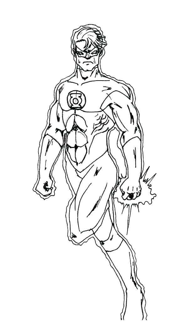 600x1027 Green Lantern Coloring Page Green Lantern Coloring Pages Free