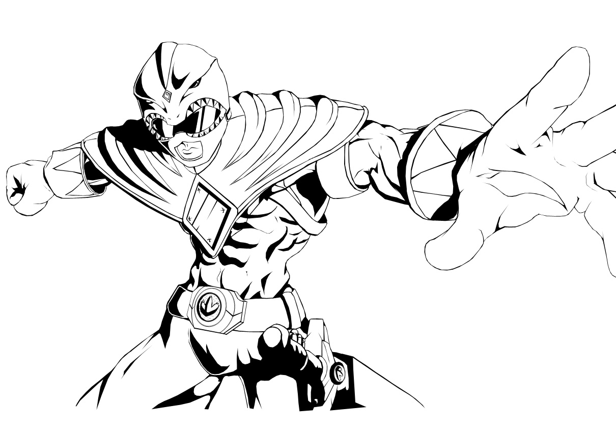 Green Power Ranger Coloring 1210x849 Green Power Ranger Coloring
