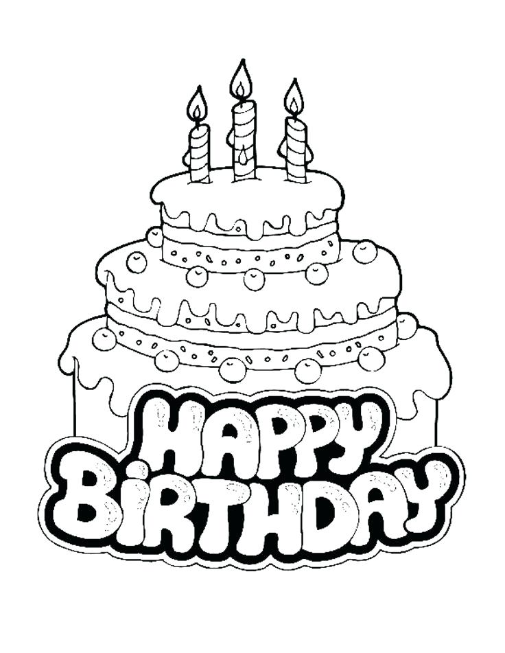 Happy Birthday Card Free Printable Birthday Card Coloring Page 736x951 Happy Birthday Card Free Printable Birthday Card Coloring Page