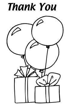 Thank You Colouring Pages 230x346 Thank You Colouring Pages