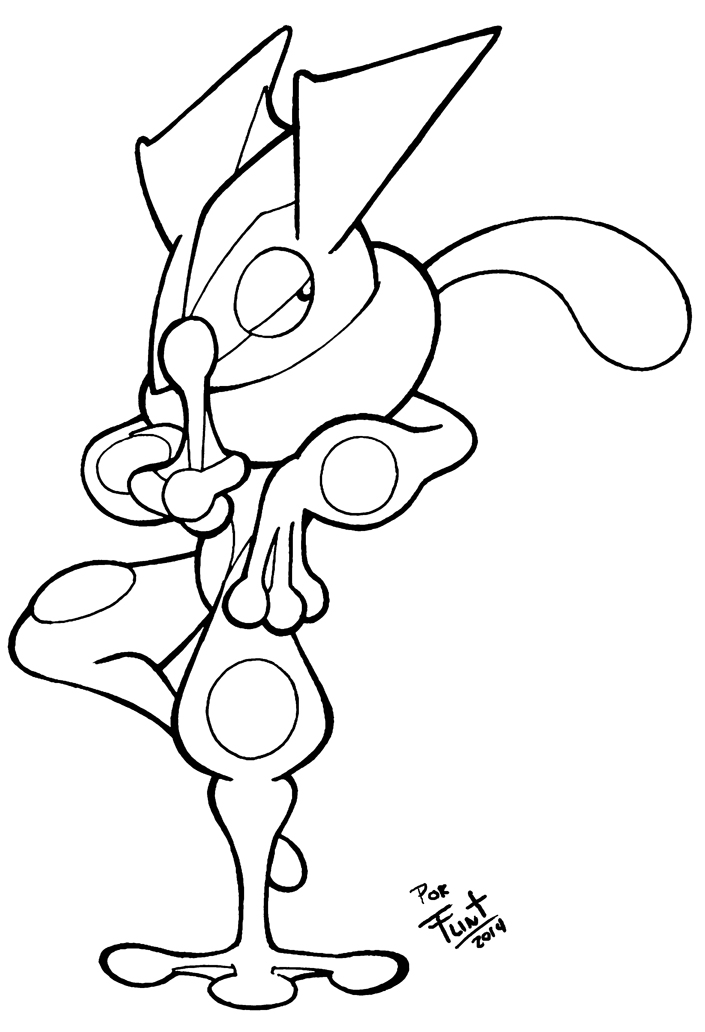 705x1032 Greninja Fan Art