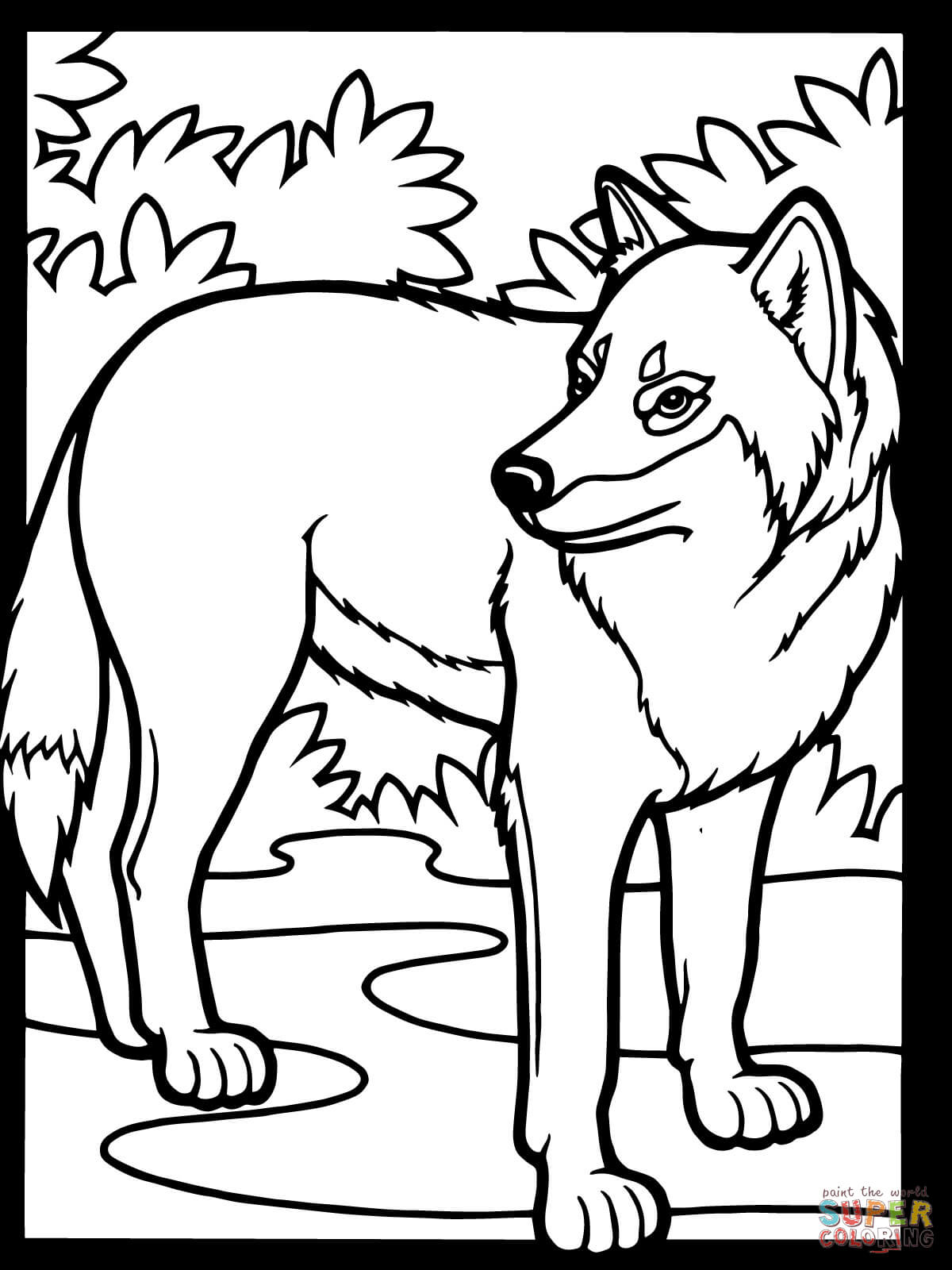 1200x1600 Instructive Gray Wolf Coloring Page Pages Free