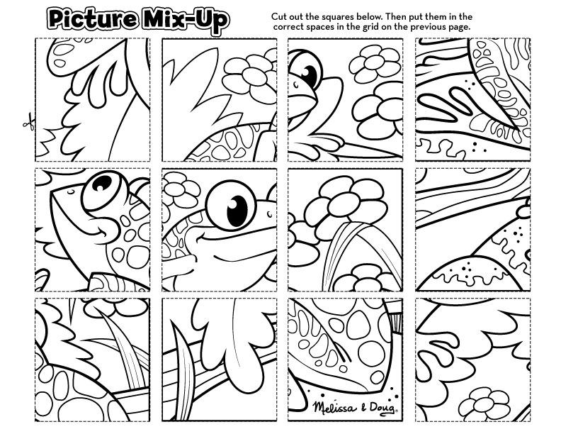 Coloring Puzzles Printable Free Printable Picture Mix Up Frog 792x612 Coloring Puzzles Printable Free Printable Picture Mix Up Frog